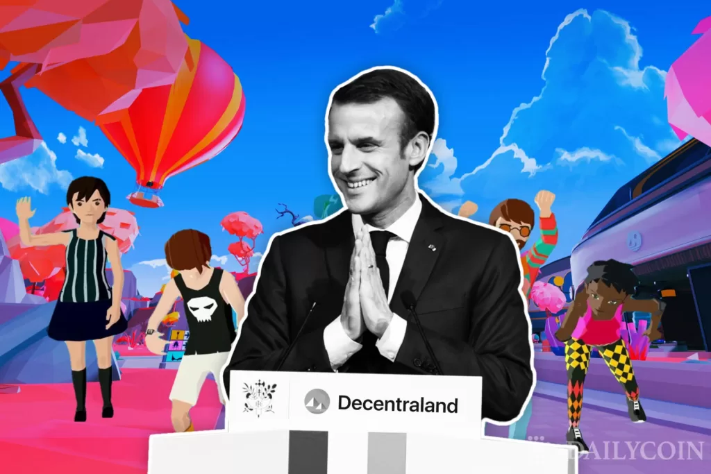 Macron Decentraland’da Boy Gösteriyor: Metaverse’de İlk Başkanlık Konuşması Macron Metaverse Konuşması