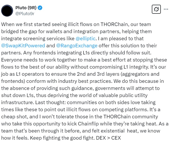 THORChain Hacmi, Bybit Saldırısı Sonrası 1 Milyar Doları Aştı THORChain Hacmi, Bybit Saldırısı Sonrası 1 Milyar Doları Aştı